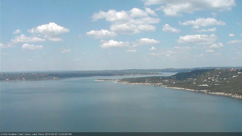 Lake Travis webcam, September 3, 2019 11:45 AM CT