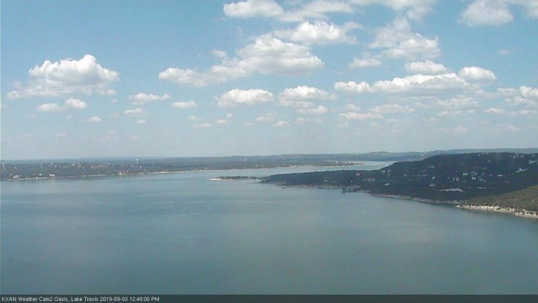 Lake Travis webcam, September 3, 2019 11:50 AM CT
