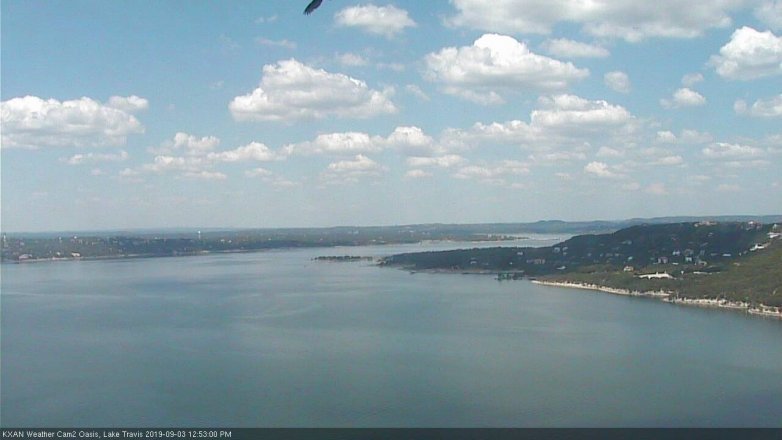 Lake Travis webcam, September 3, 2019 11:55 AM CT