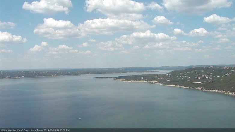 Lake Travis webcam, September 3, 2019 12:05 PM CT