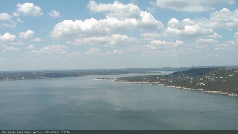 Lake Travis webcam, September 3, 2019 12:15 PM CT