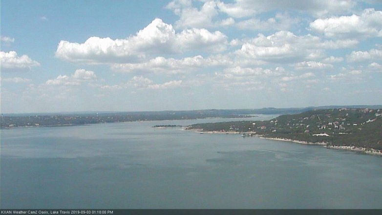 Lake Travis webcam, September 3, 2019 12:20 PM CT