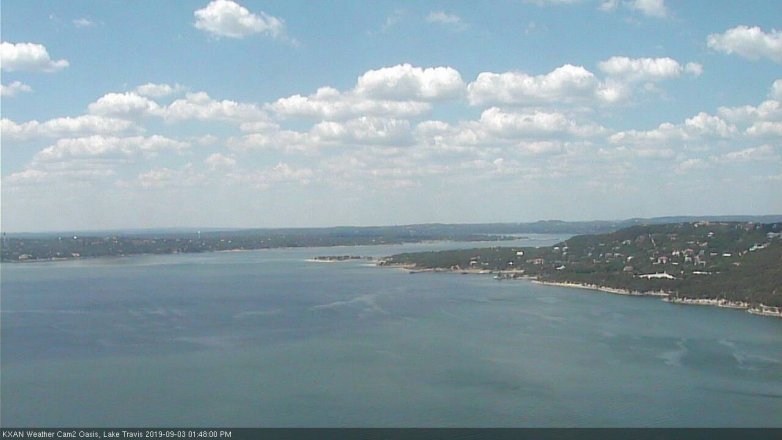 Lake Travis webcam, September 3, 2019 12:50 PM CT