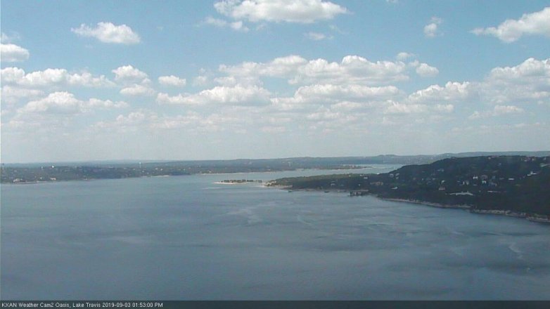 Lake Travis webcam, September 3, 2019 12:55 PM CT