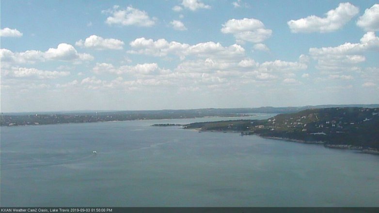 Lake Travis webcam, September 3, 2019 1:00 PM CT