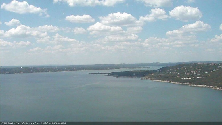 Lake Travis webcam, September 3, 2019 1:05 PM CT