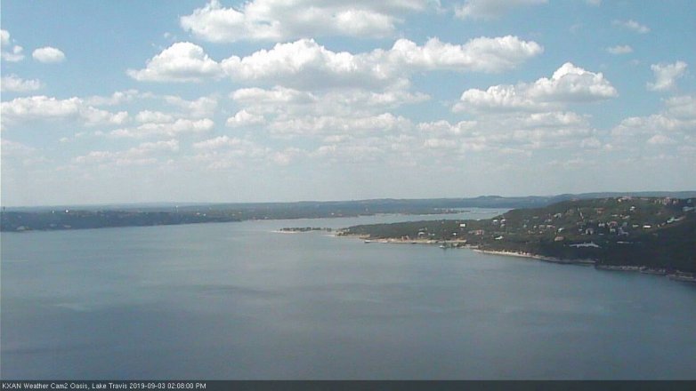 Lake Travis webcam, September 3, 2019 1:10 PM CT