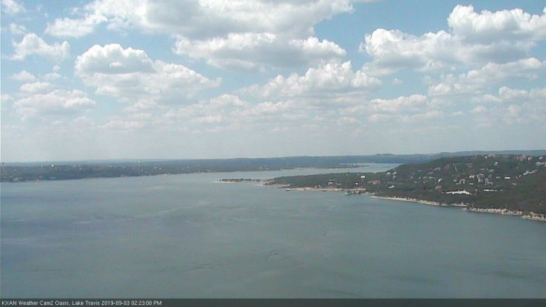 Lake Travis webcam, September 3, 2019 1:25 PM CT