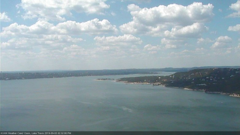 Lake Travis webcam, September 3, 2019 1:35 PM CT