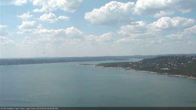 Lake Travis webcam, September 3, 2019 2:05 PM CT