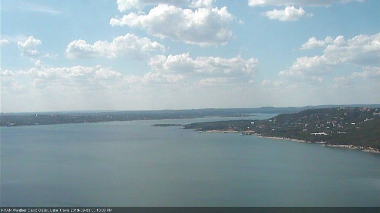 Lake Travis webcam, September 3, 2019 2:20 PM CT