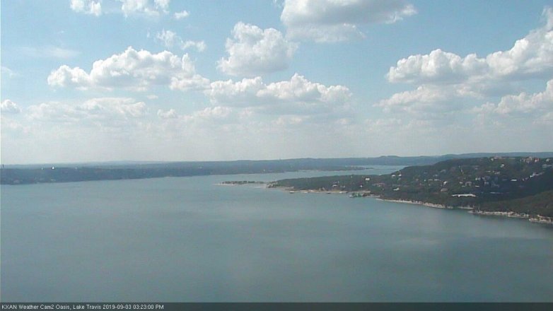 Lake Travis webcam, September 3, 2019 2:25 PM CT