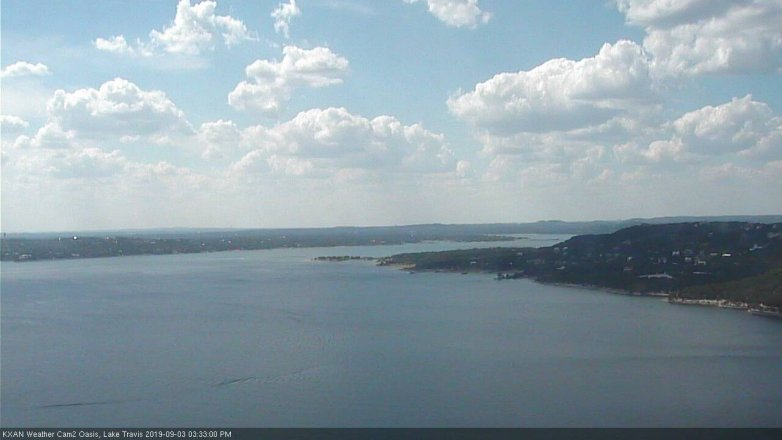 Lake Travis webcam, September 3, 2019 2:35 PM CT
