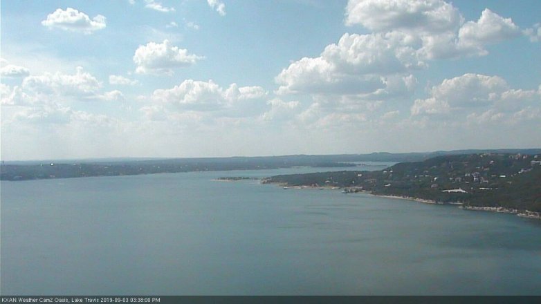 Lake Travis webcam, September 3, 2019 2:40 PM CT