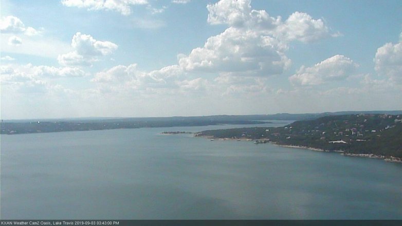 Lake Travis webcam, September 3, 2019 2:45 PM CT