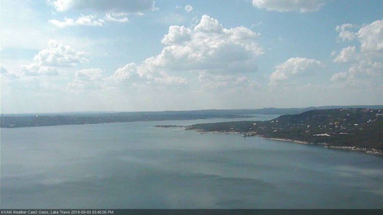 Lake Travis webcam, September 3, 2019 2:50 PM CT