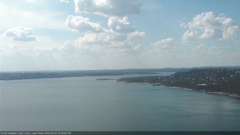 Lake Travis webcam, September 3, 2019 3:00 PM CT