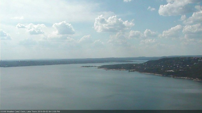 Lake Travis webcam, September 3, 2019 3:15 PM CT