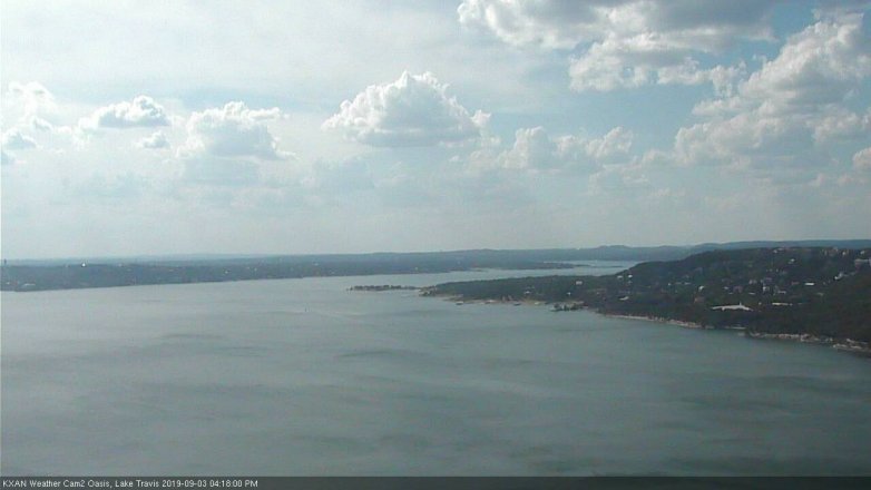 Lake Travis webcam, September 3, 2019 3:20 PM CT