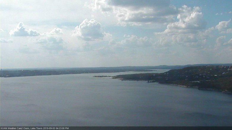 Lake Travis webcam, September 3, 2019 3:25 PM CT