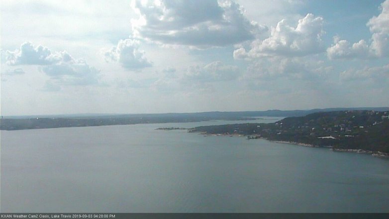 Lake Travis webcam, September 3, 2019 3:30 PM CT