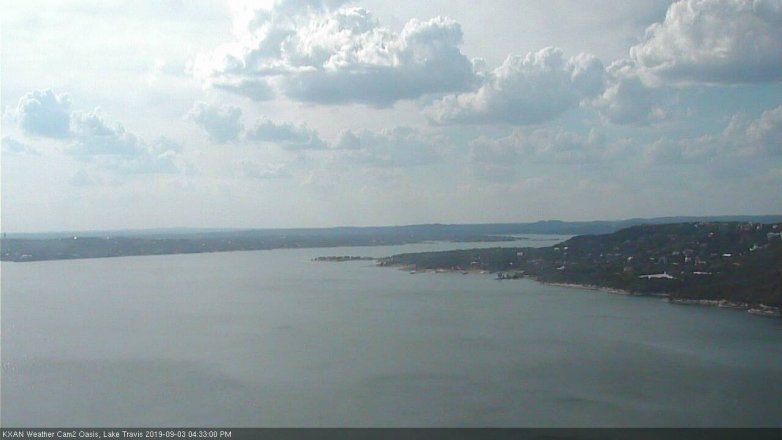 Lake Travis webcam, September 3, 2019 3:35 PM CT
