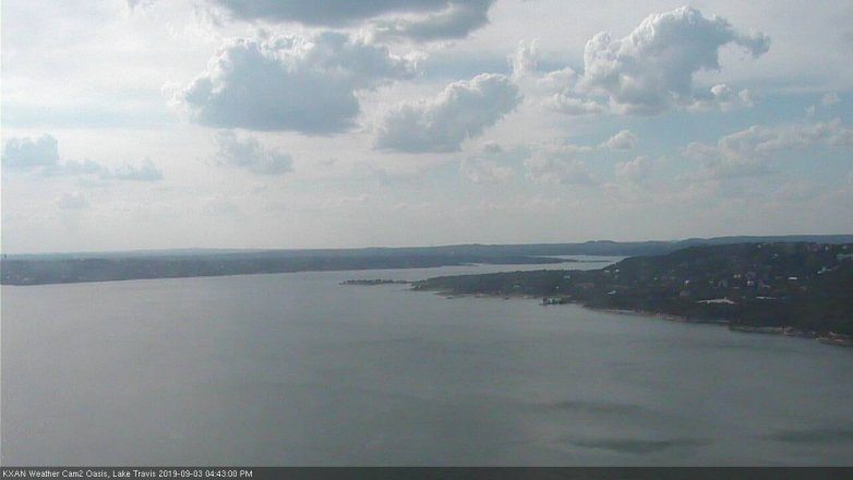 Lake Travis webcam, September 3, 2019 3:45 PM CT
