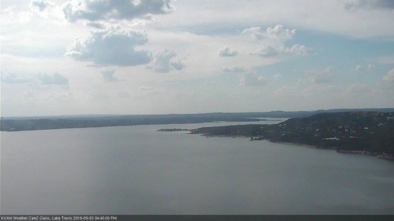 Lake Travis webcam, September 3, 2019 3:50 PM CT
