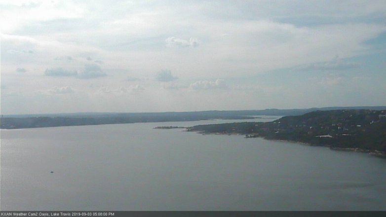 Lake Travis webcam, September 3, 2019 4:10 PM CT
