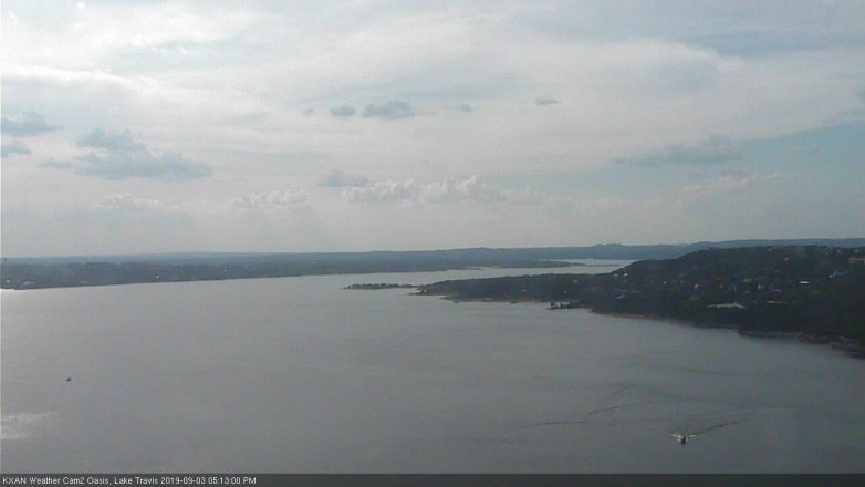 Lake Travis webcam, September 3, 2019 4:15 PM CT
