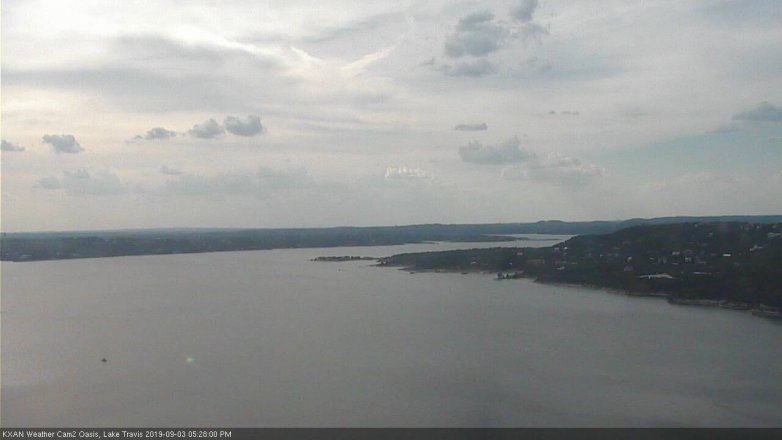 Lake Travis webcam, September 3, 2019 4:30 PM CT