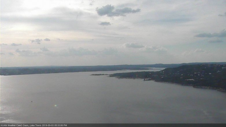 Lake Travis webcam, September 3, 2019 4:35 PM CT