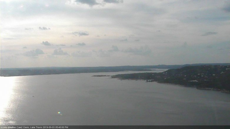 Lake Travis webcam, September 3, 2019 4:50 PM CT
