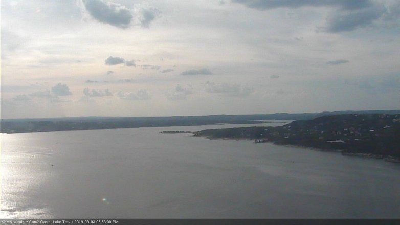 Lake Travis webcam, September 3, 2019 4:55 PM CT