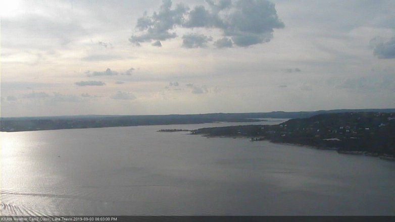 Lake Travis webcam, September 3, 2019 5:05 PM CT