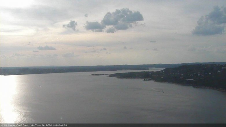 Lake Travis webcam, September 3, 2019 5:10 PM CT