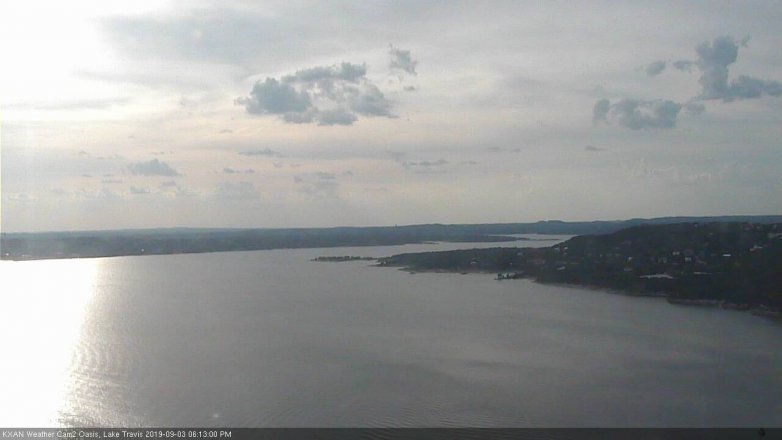 Lake Travis webcam, September 3, 2019 5:15 PM CT