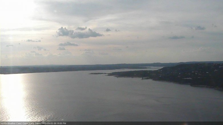 Lake Travis webcam, September 3, 2019 5:20 PM CT