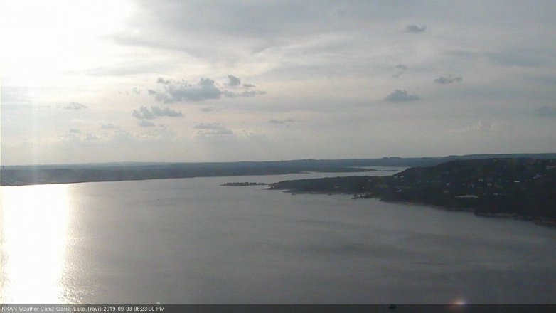 Lake Travis webcam, September 3, 2019 5:25 PM CT