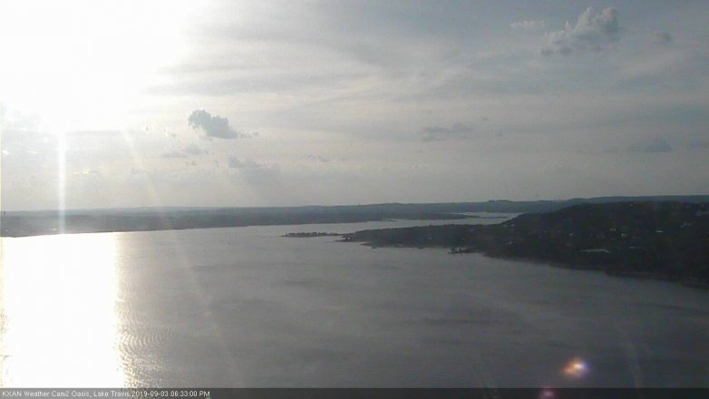 Lake Travis webcam, September 3, 2019 5:35 PM CT