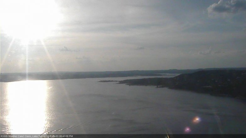 Lake Travis webcam, September 3, 2019 5:45 PM CT