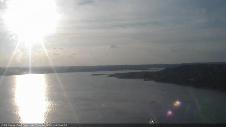 Lake Travis webcam, September 3, 2019 5:55 PM CT