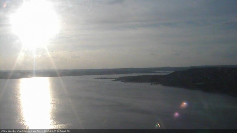 Lake Travis webcam, September 3, 2019 6:00 PM CT