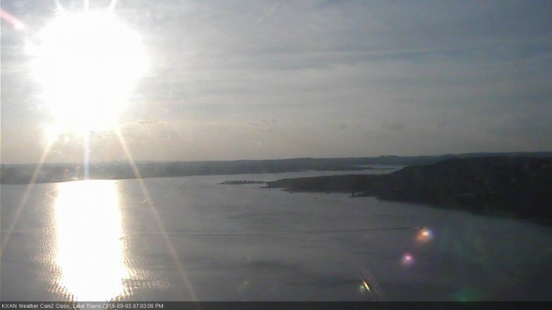 Lake Travis webcam, September 3, 2019 6:05 PM CT