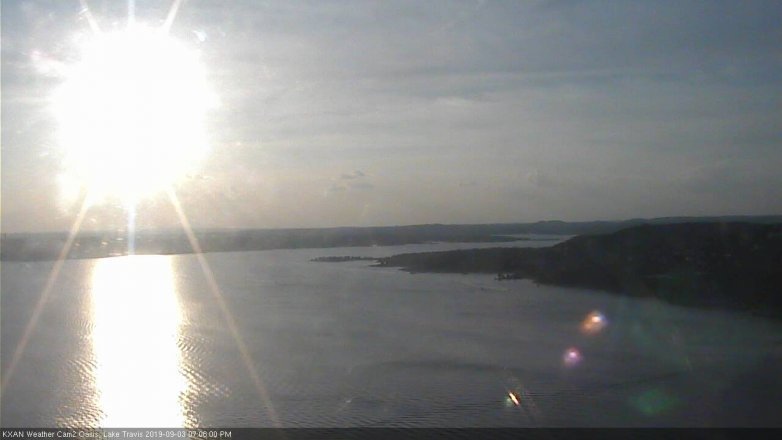 Lake Travis webcam, September 3, 2019 6:10 PM CT