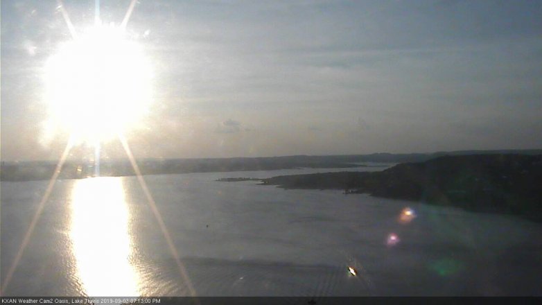 Lake Travis webcam, September 3, 2019 6:15 PM CT