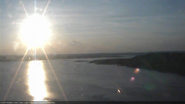 Lake Travis webcam, September 3, 2019 6:20 PM CT