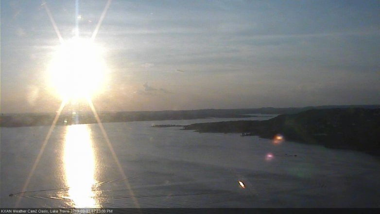 Lake Travis webcam, September 3, 2019 6:25 PM CT