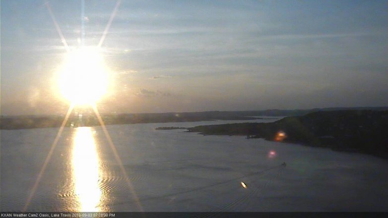 Lake Travis webcam, September 3, 2019 6:30 PM CT