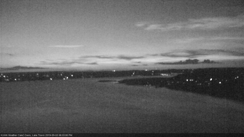 Lake Travis webcam, September 3, 2019 7:35 PM CT